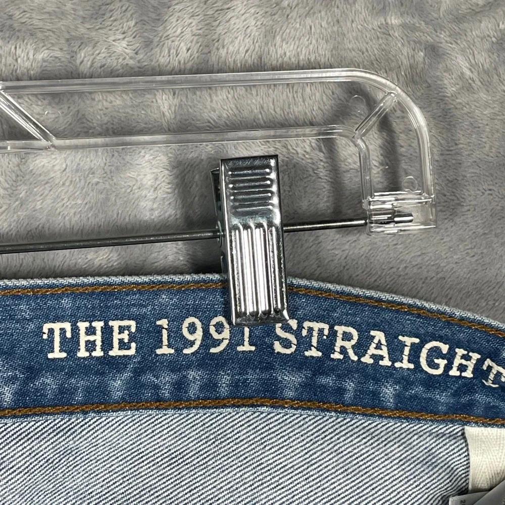 Madewell The 1991 Straight Leg Jeans Light Wash Button Fly DM8370 Mens 30x32